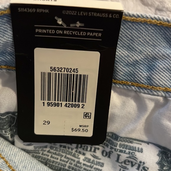 Brand new ripped jean 501 shorts - Picture 6 of 10